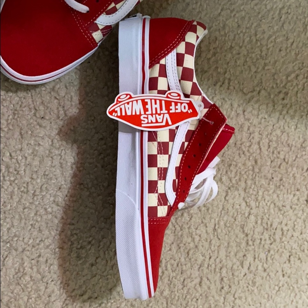 Primary Checkerboard Old Skool Vans - Picture 2 of 4